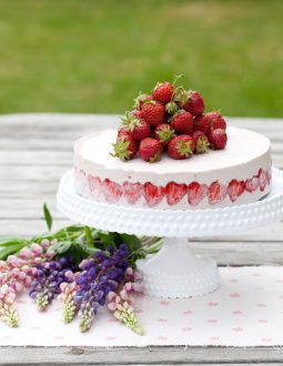 jordgubbscheesecake