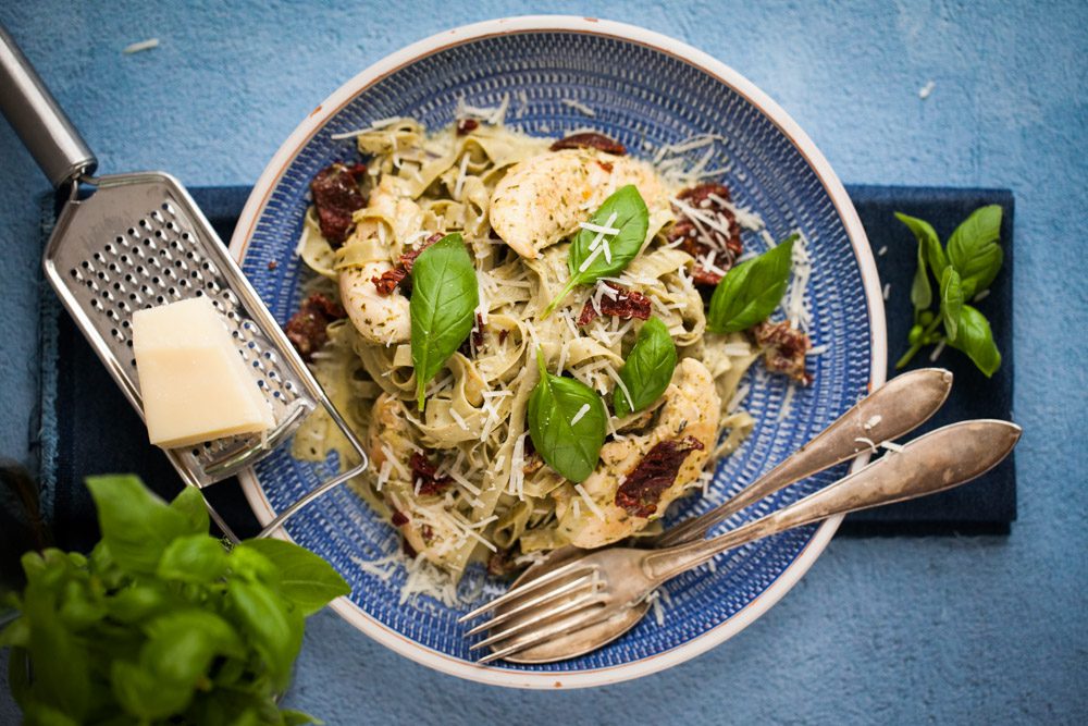 kyckling med pesto