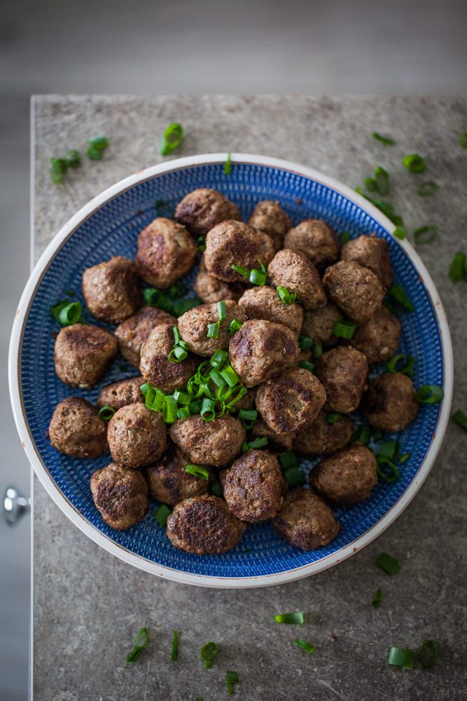 hemgjorda kottbullar i ugn