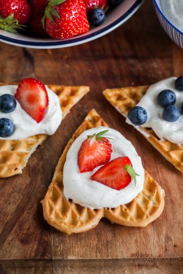 ägg och mjölkfria våfflor, vegansk våfflor