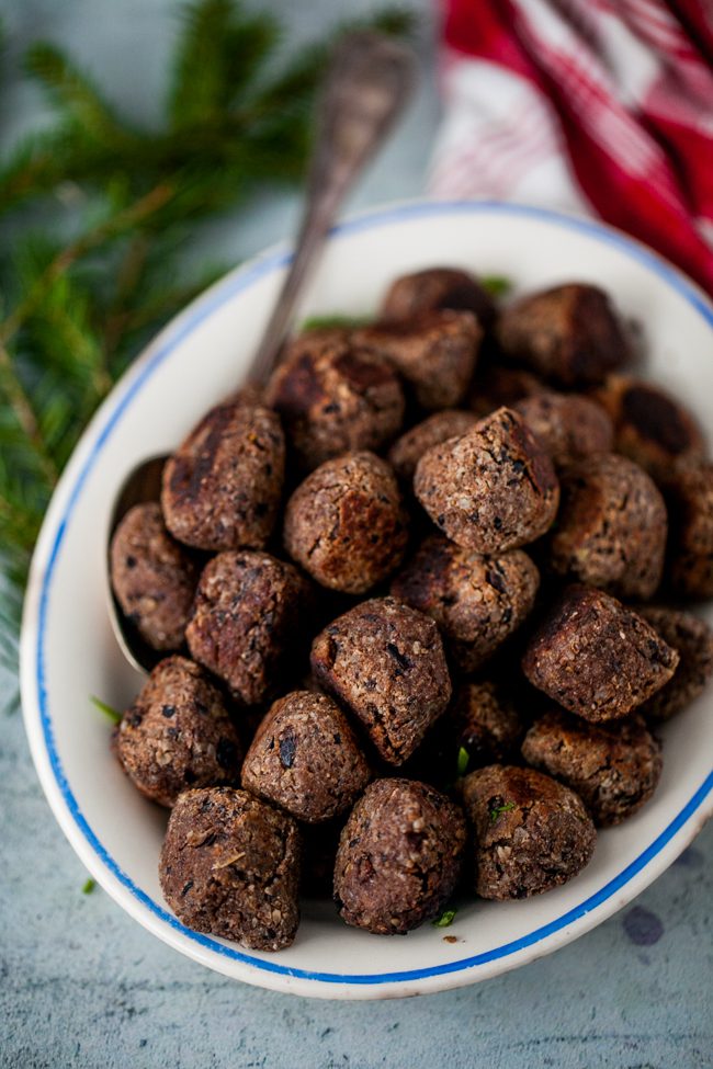 vegetariska julkottbullar
