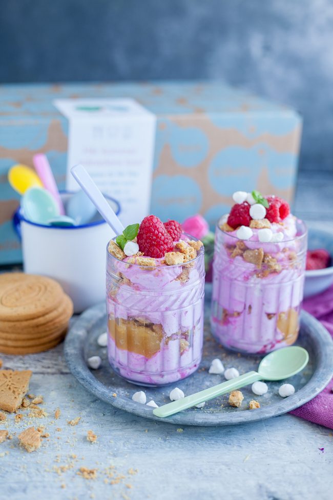 halloncheesecake i glas kökets box