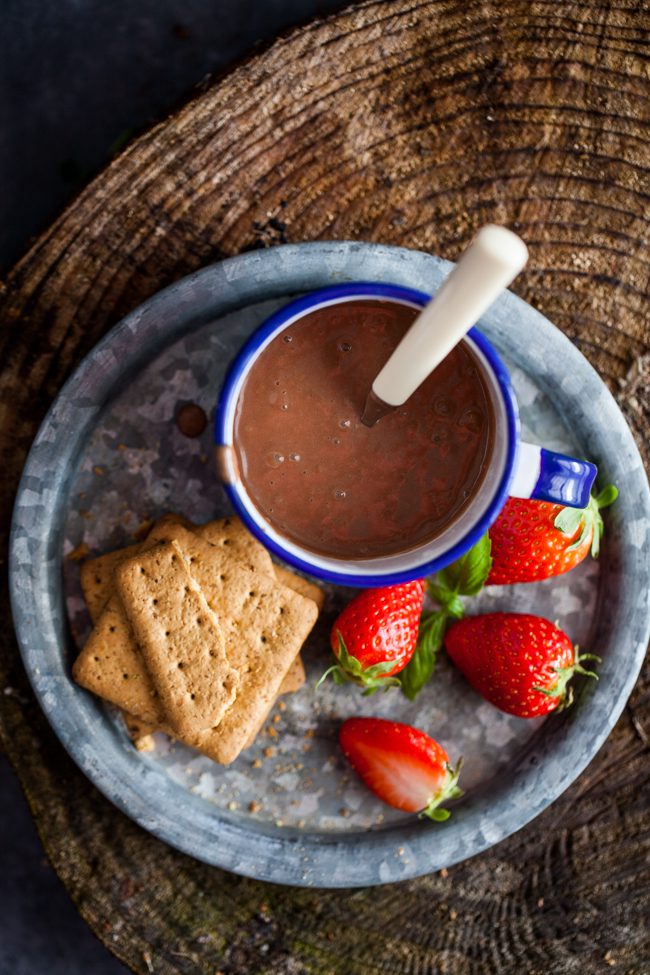 vegansk chokladdipp