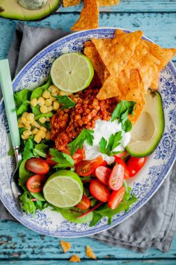 enkel vegotacos röda linser