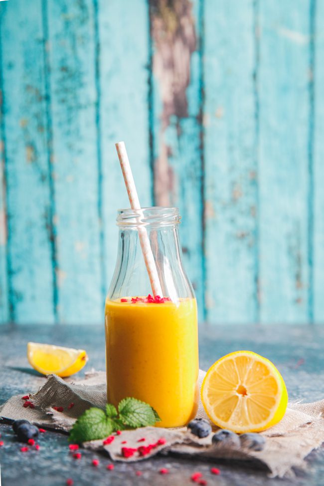 gurkmeja, ingefära, smoothie, förkylning