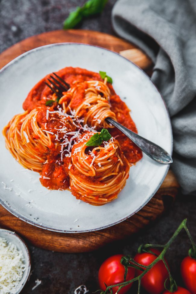 pastasås med ugnsrostade grönsaker villapuccini 
