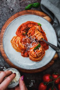 pastasås med ugnsrostade grönsaker villapuccini