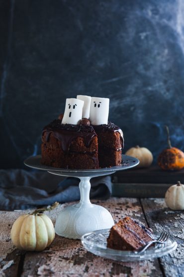 halloweentårta, spöken, kärleksmums