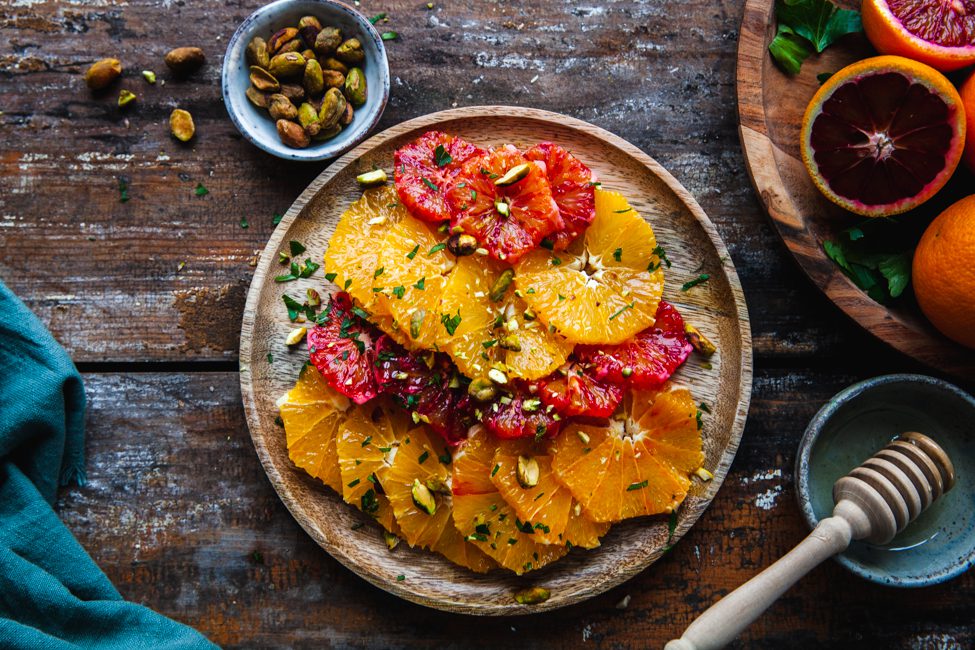 apelsinsallad, citrussallad, fruktsallad