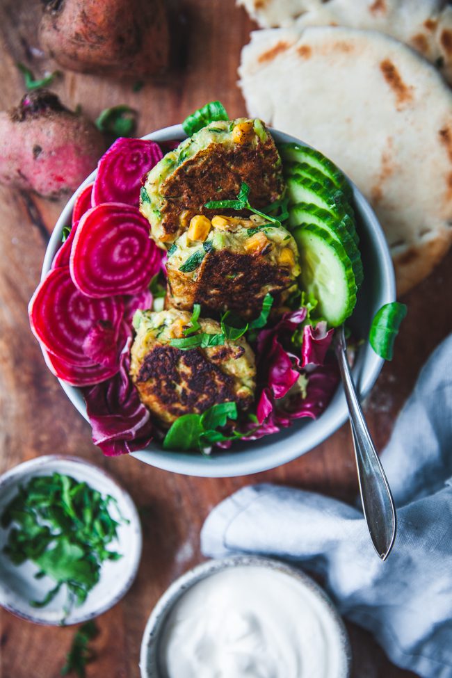 kikärtsbiffar med zucchini vegan veganska