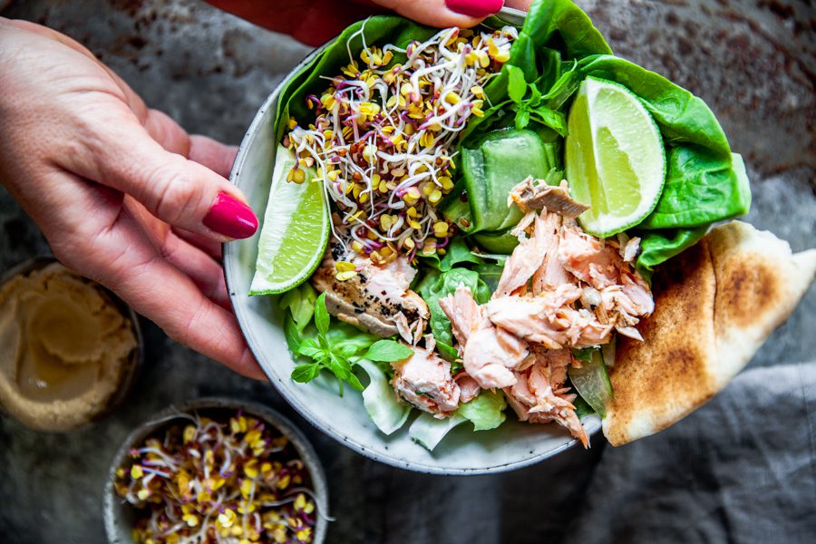 sallad, middag mat, recept