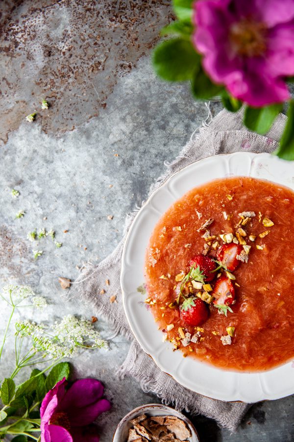 kräm, mellanmål, rabarberrecept, rabarber