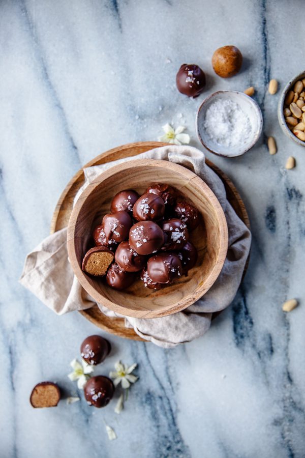 veganska jordnötstryfflar