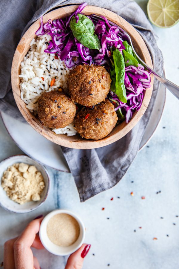 färsbiffar, vegofärsbiffar, asiatiska kottbullar