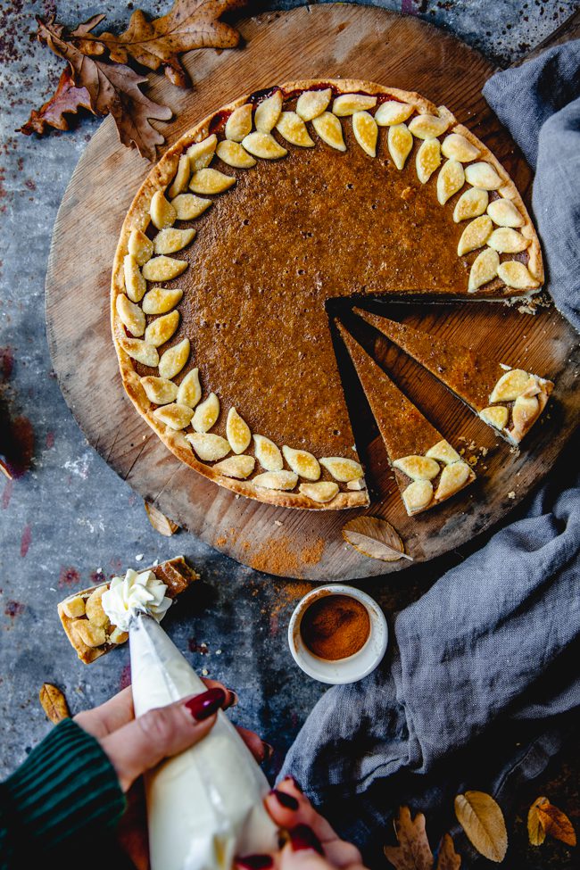 pumpa, paj, dessert, halloween, höst, dessert