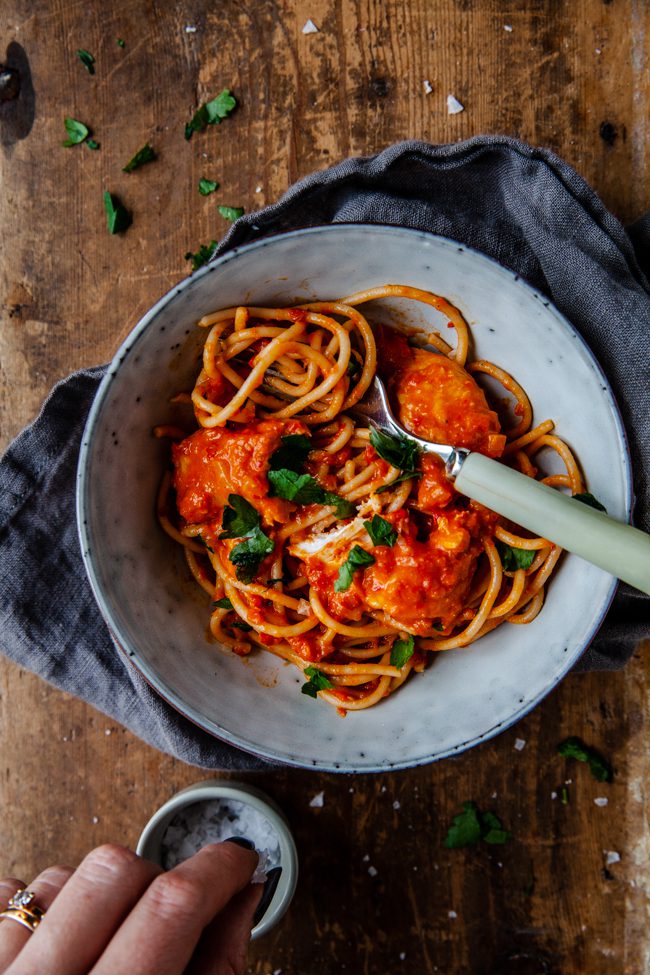 snabb pastasås, mat, vardagsmat, middag