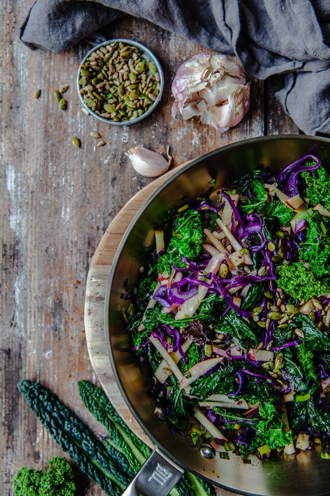 fiskars, kål, sallad, middag, tillbehör