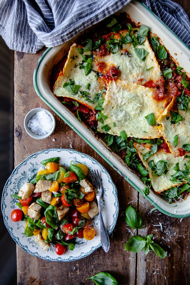panzanella, ravioli