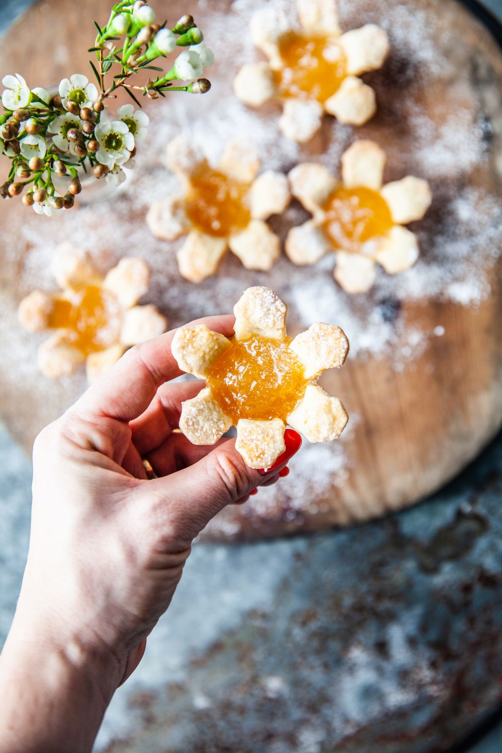 lemon curd, minipajer, 