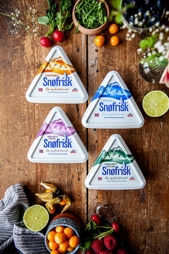 snøfrisk, vafflor, tilltugg, snittar