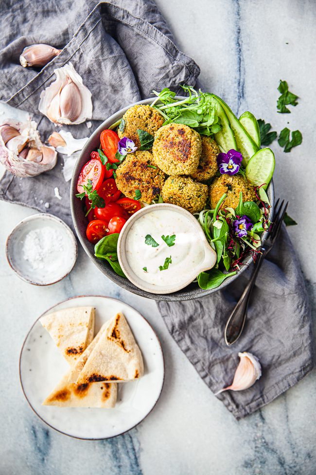 Falafel på gula ärtor