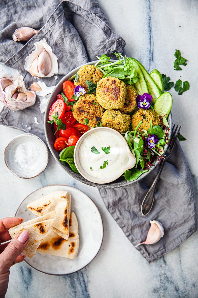 Falafel på gula ärtor