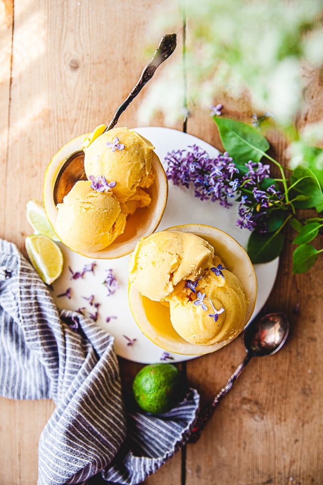nice cream, glass, 