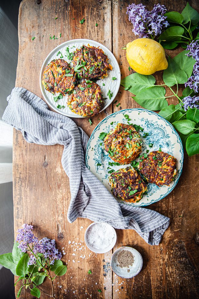 Morot och zucchinibiffar