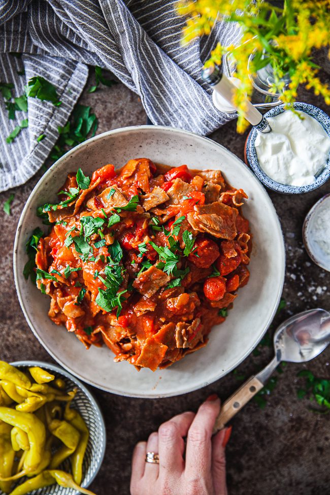 vegetarisk kebabgryta, gryta