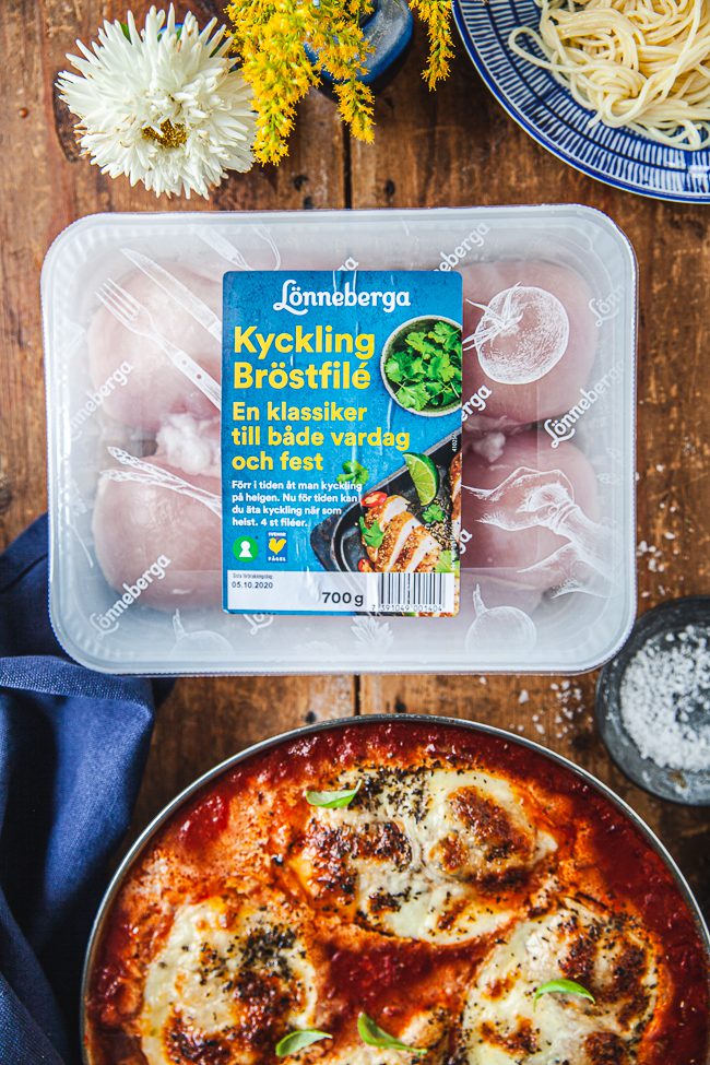 kyckling i ugn, kyckling med ost