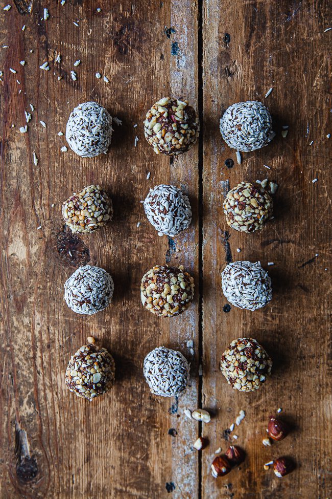 chokladbollar med brynt smör