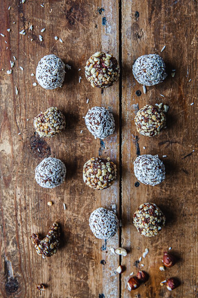 chokladbollar med brynt smör
