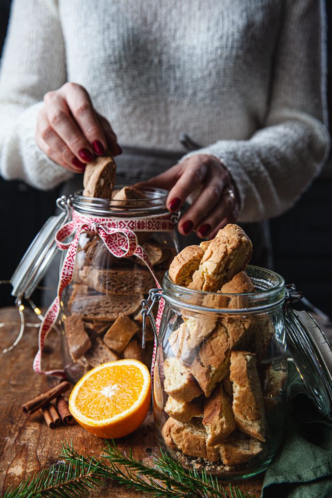 saffransbiscotti, pepparkaksbiscotti,