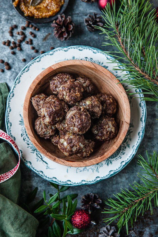 Köttbullar i ugn, julkottbullar