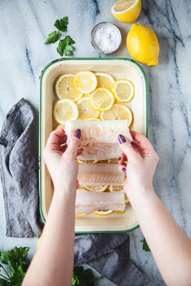 torsk i ugn, fisk i ugn,