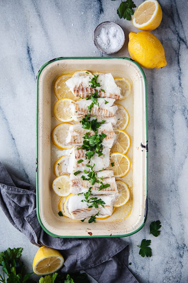 torsk i ugn, fisk i ugn,