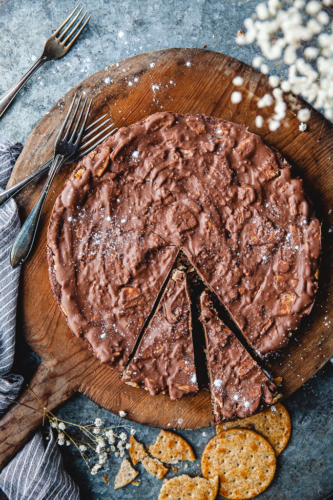 kladdkaka, topping, choklad