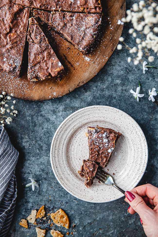 kladdkaka, topping, choklad