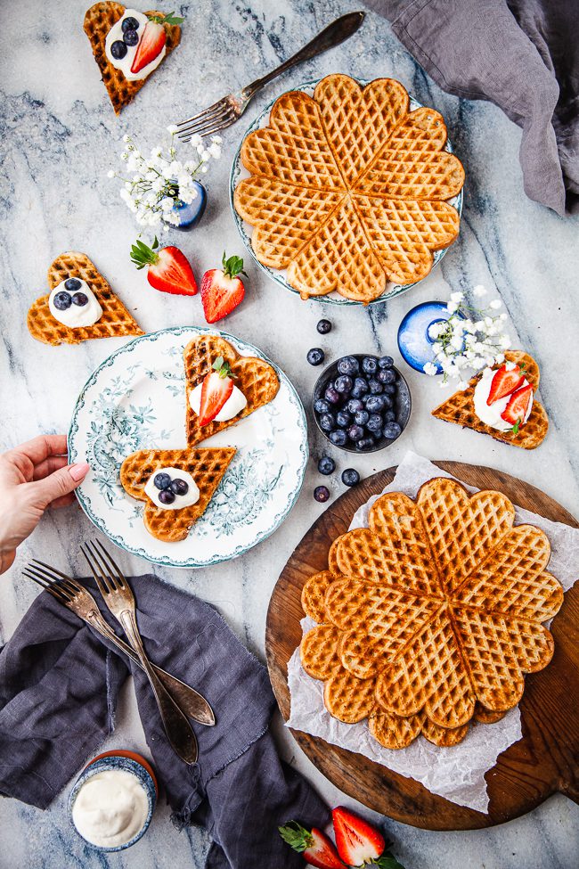 glutenfria vafflor, vafflor gjorda på havre