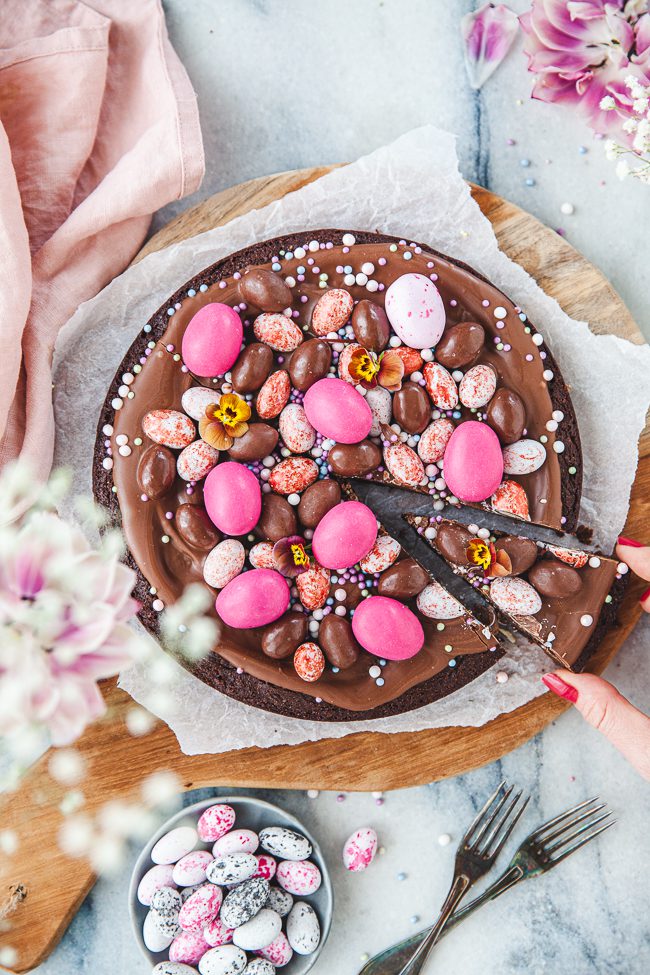 kladdkaka, påskdessert, påskefterrätt