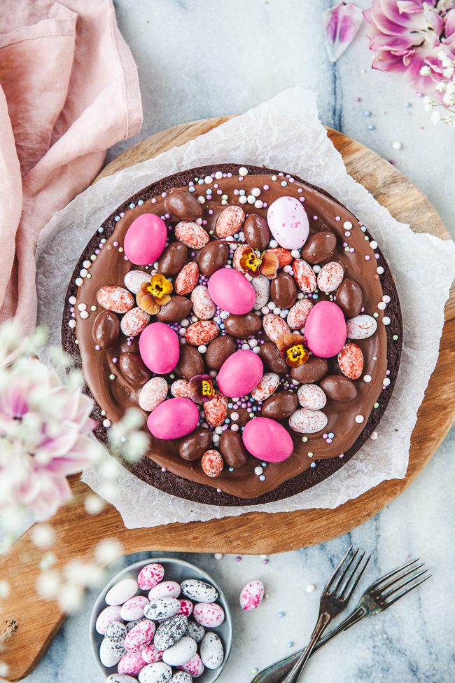 kladdkaka, påskdessert, påskefterrätt
