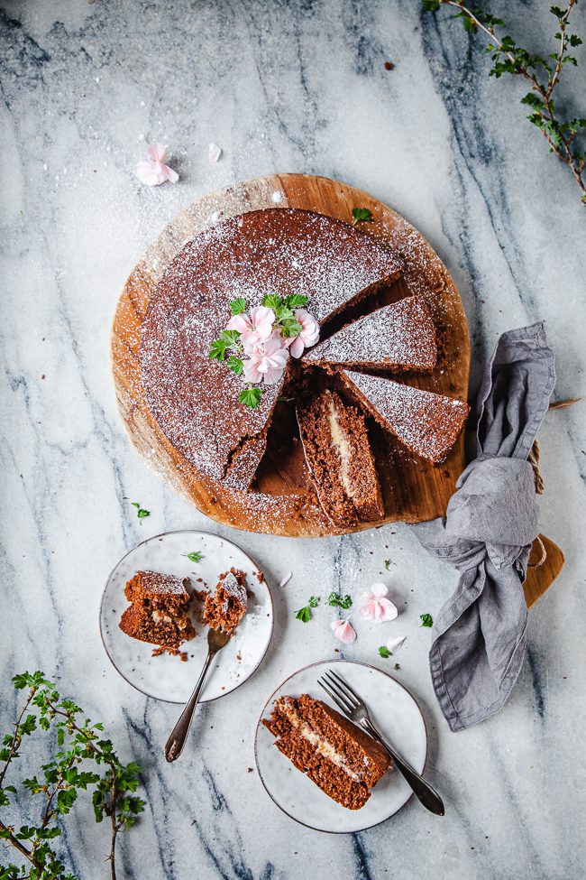 mjuk kaka, fylld kaka, smörkräm, chokladkaka med smörkräm