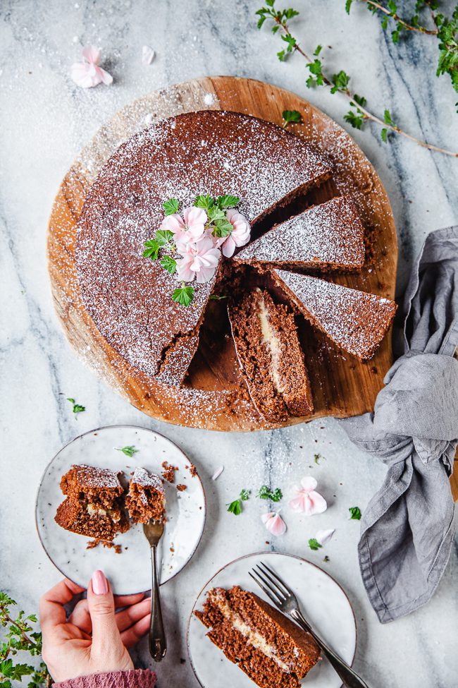 mjuk kaka, fylld kaka, smörkräm, chokladkaka med smörkräm