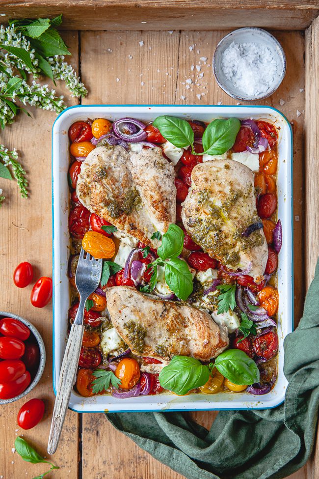 kyckling med pesto