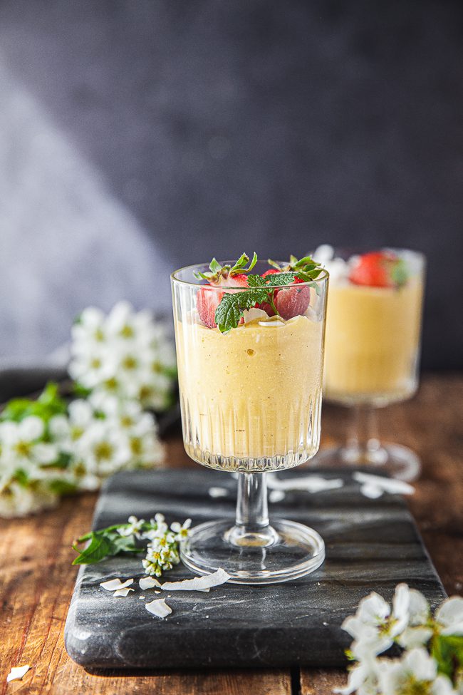 Mango smoothie, smoothie, frukost, mellis, mellanmål