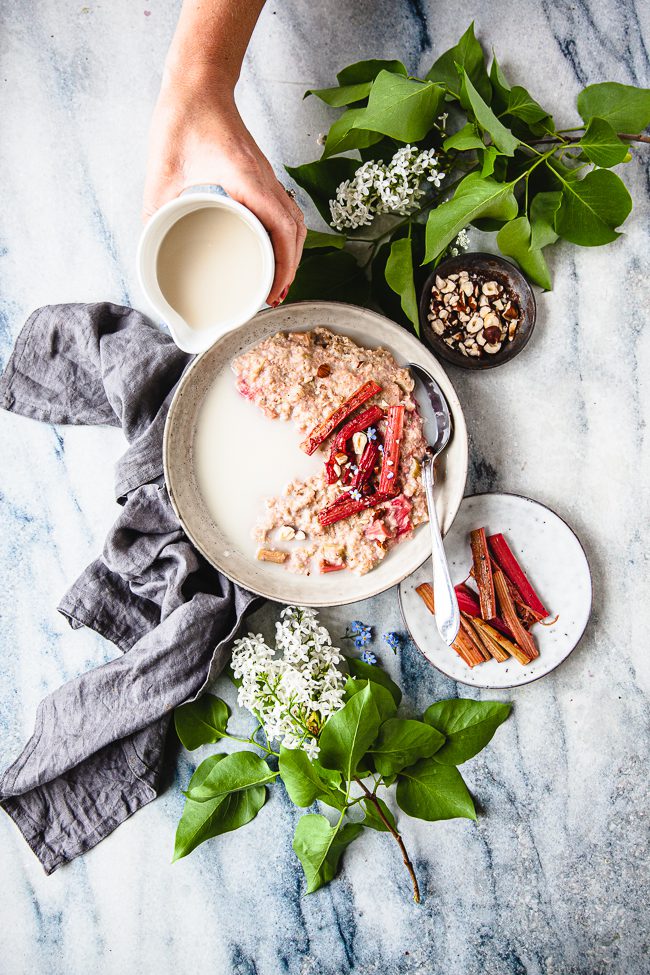 rabarbergröt, frukostgröt, gröt