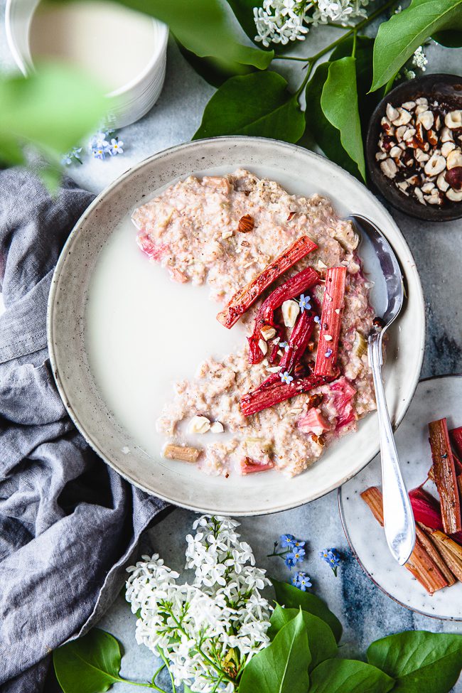 rabarbergrot, frukostgrot, grot