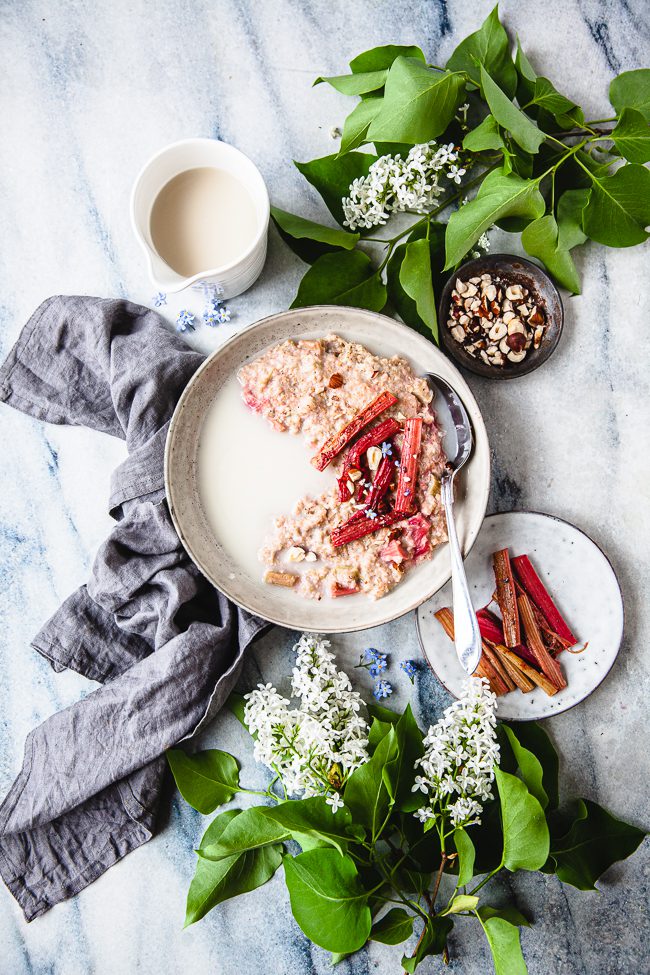 rabarbergrot, frukostgrot, grot