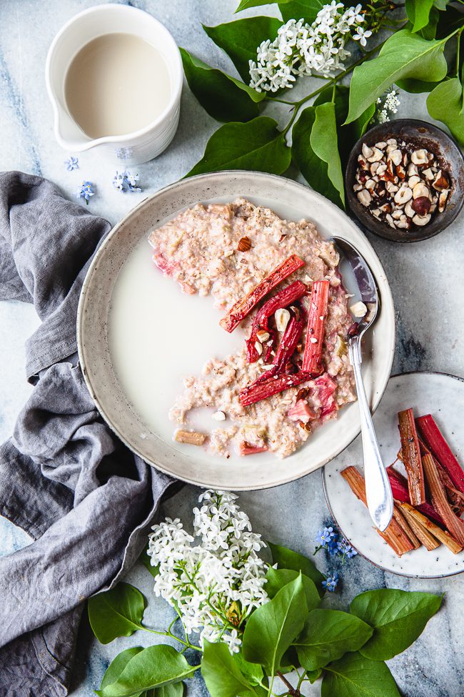 rabarbergrot, frukostgrot, grot