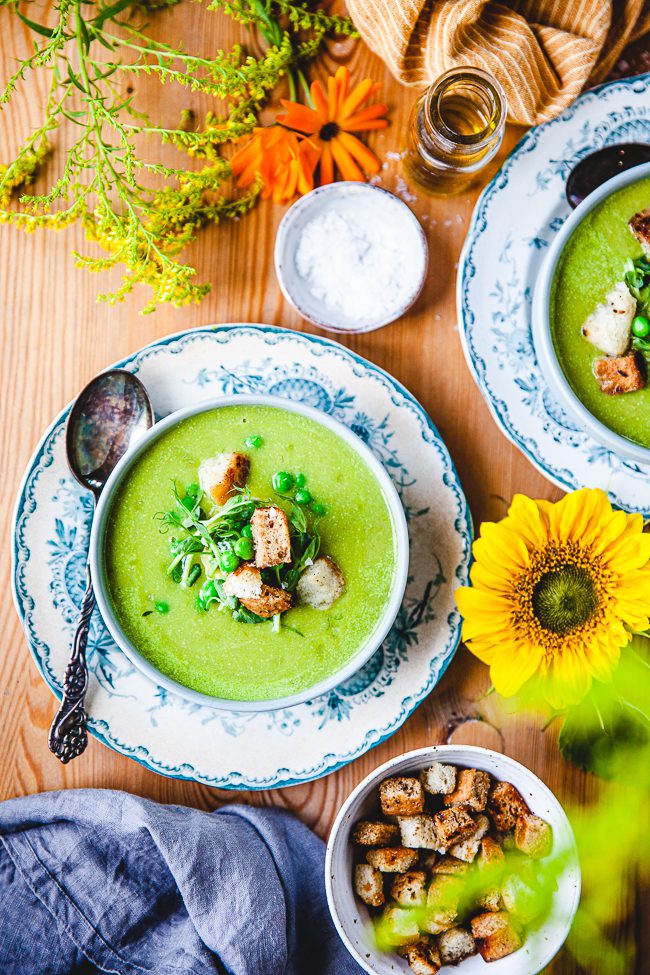 ärtsoppa, soppa, grön ärtsoppa